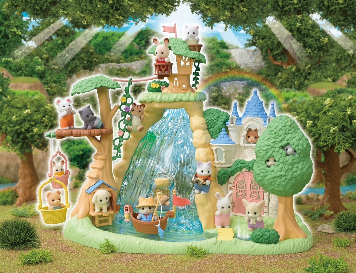 Sylvanian Families Coffret de Jeu Aventure Cascade de la Forêt Secrète