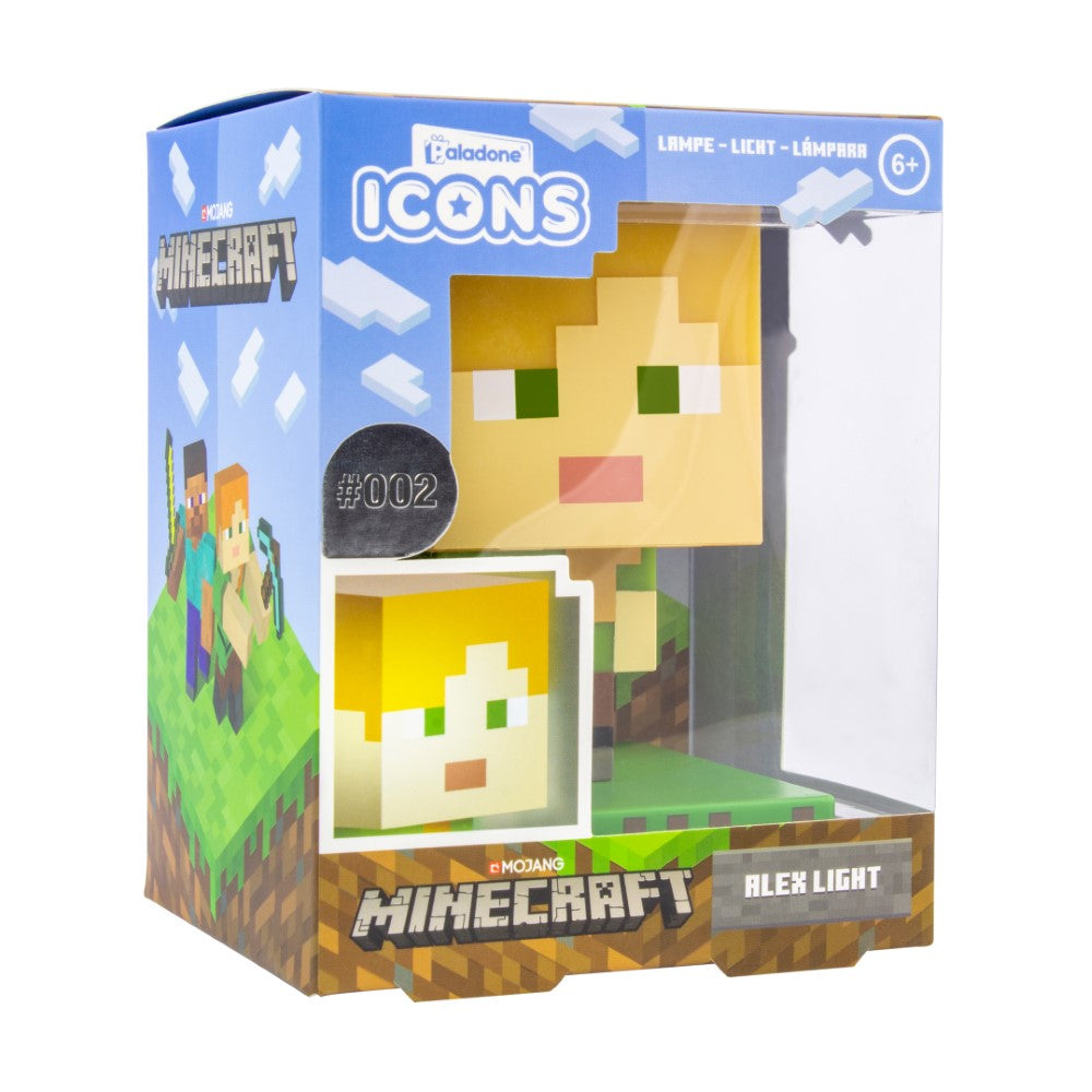 MINECRAFT Alex Icon Light - sous Licence Officielle - à Piles