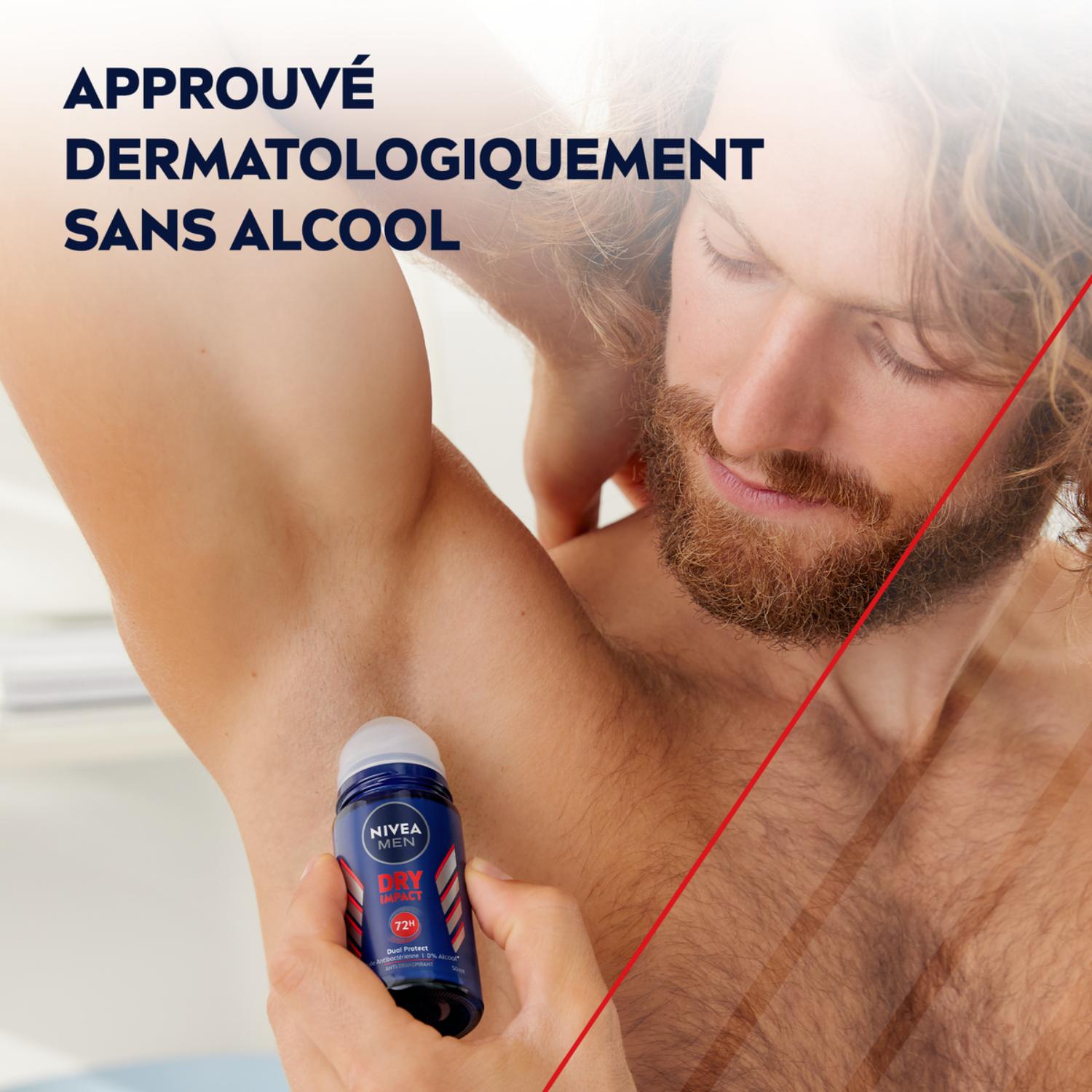 NIVEA MEN Déodorant Aisselles Dry Impact Protection 72h Bille 50ml