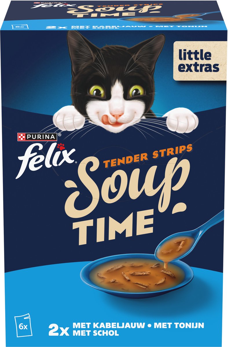 Felix Soupe en Lanières Sélection de Poissons 6x48 g