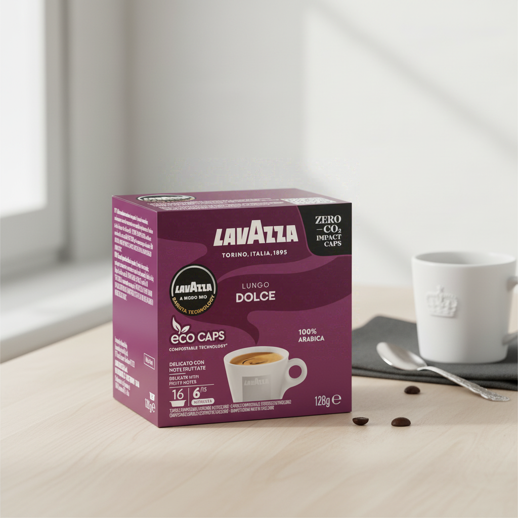 LAVAZZA Capsules Compatibles A Modo Mio Lungo dolce 16 capsules