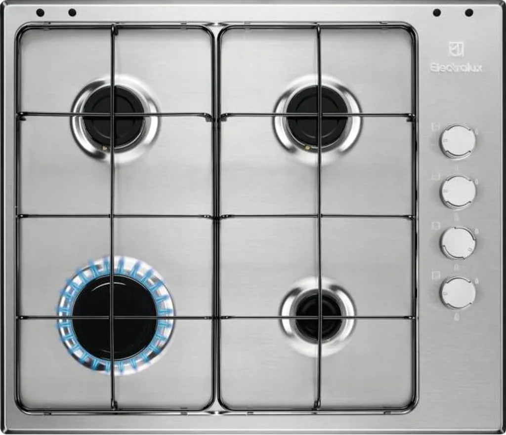 Electrolux EGS6404SX table de cuisson gaz encastrable 4 brûleurs 60 cm inox