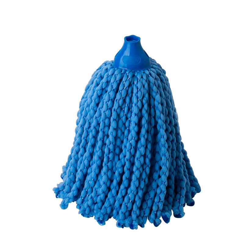 Recharge de tête de serpillière humide en microfibre bleue 160g, recharge de tête de serpillière à super absorption
