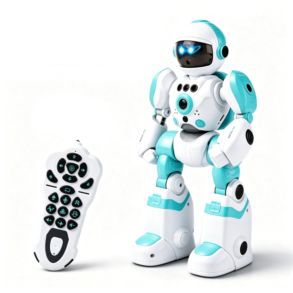 Large Robot with Remote Voice Control: Smart Programmable Educational Storytelling Toy with Gesture Sensing, Gift for Kids.