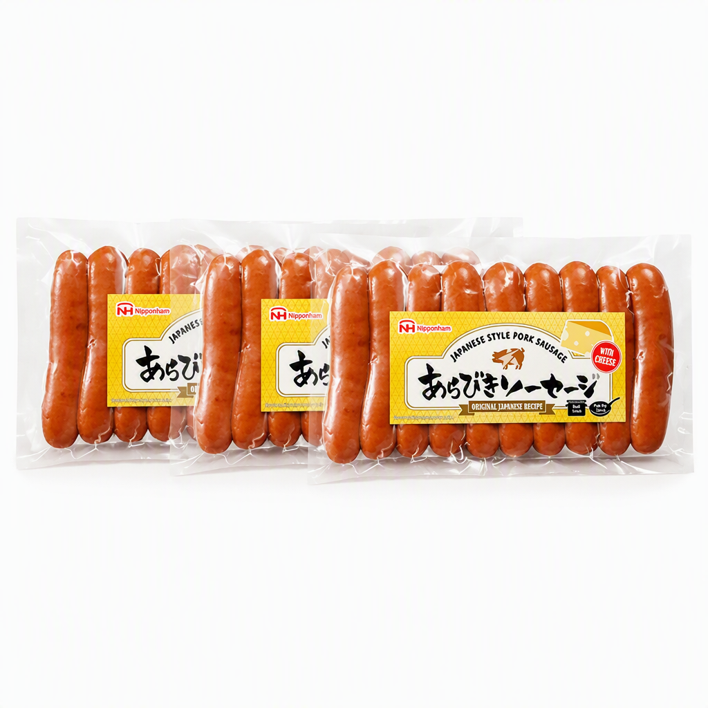NH FOODS Saucisses de porc à la japonaise au fromage - 185 g ( Lot de 3)