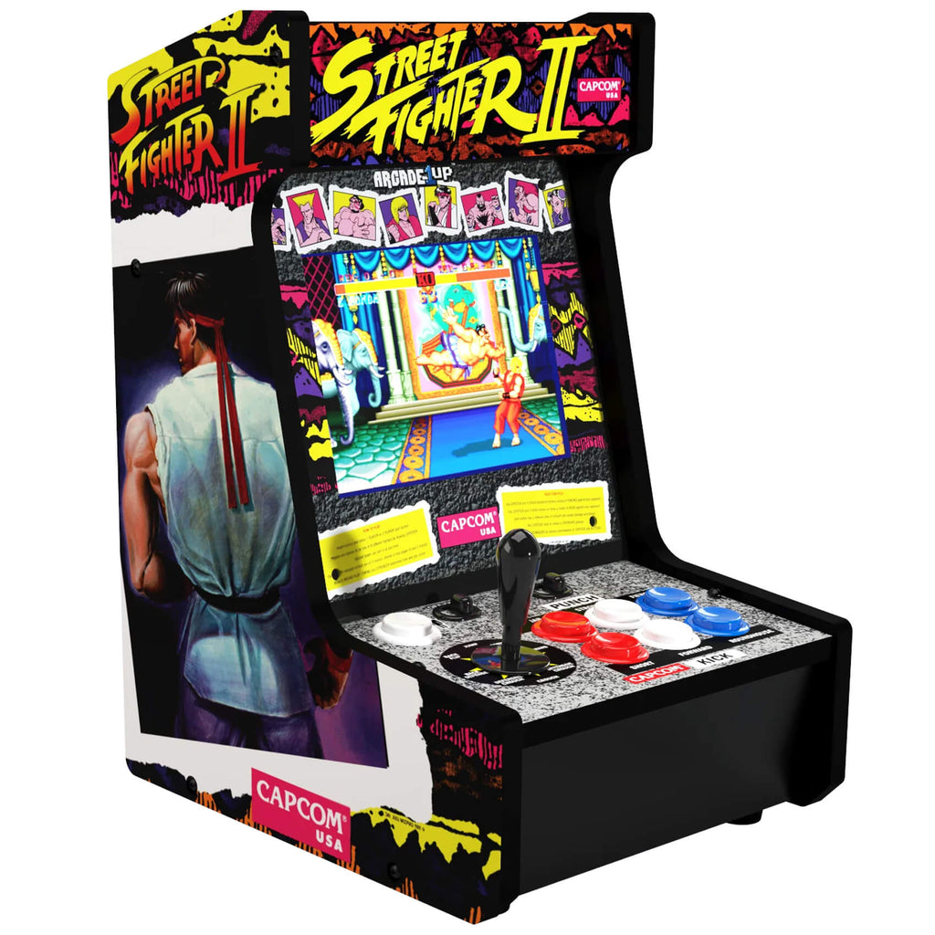 Arcade1Up Borne d'arcade Street Fighter Countercade, sous licence officielle Capcom, écran LCD 8 pouces, 5 jeux inclus