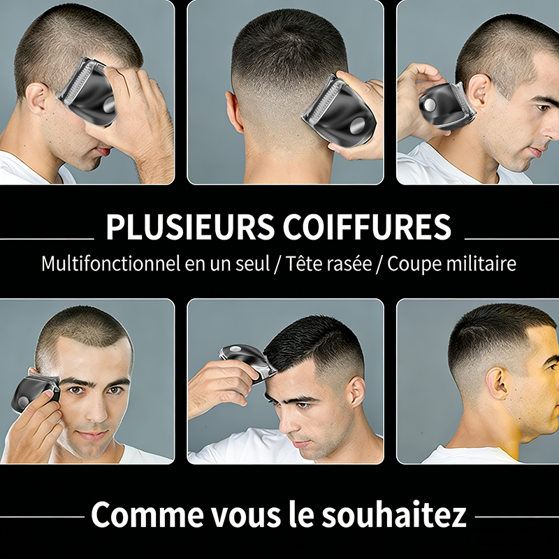 Komingdon Tondeuse à cheveux sans fil rechargeable - Tondeuse pour homme à coupe autonome avec coupe précise, nettoyage facile et longue autonomie de la batterie