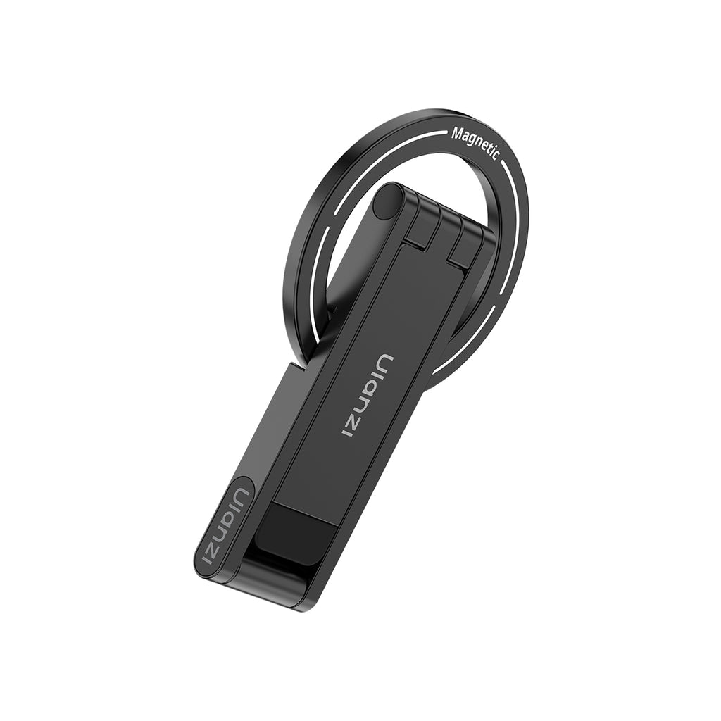 Ulanzi MA60 Trépied magnétique, Compatible avec iPhone 17/16/15/14/13/12 MagSafe et Samsung, Mini perche à selfie pliable 3-en-1 en aluminium, Force magnétique 14 N