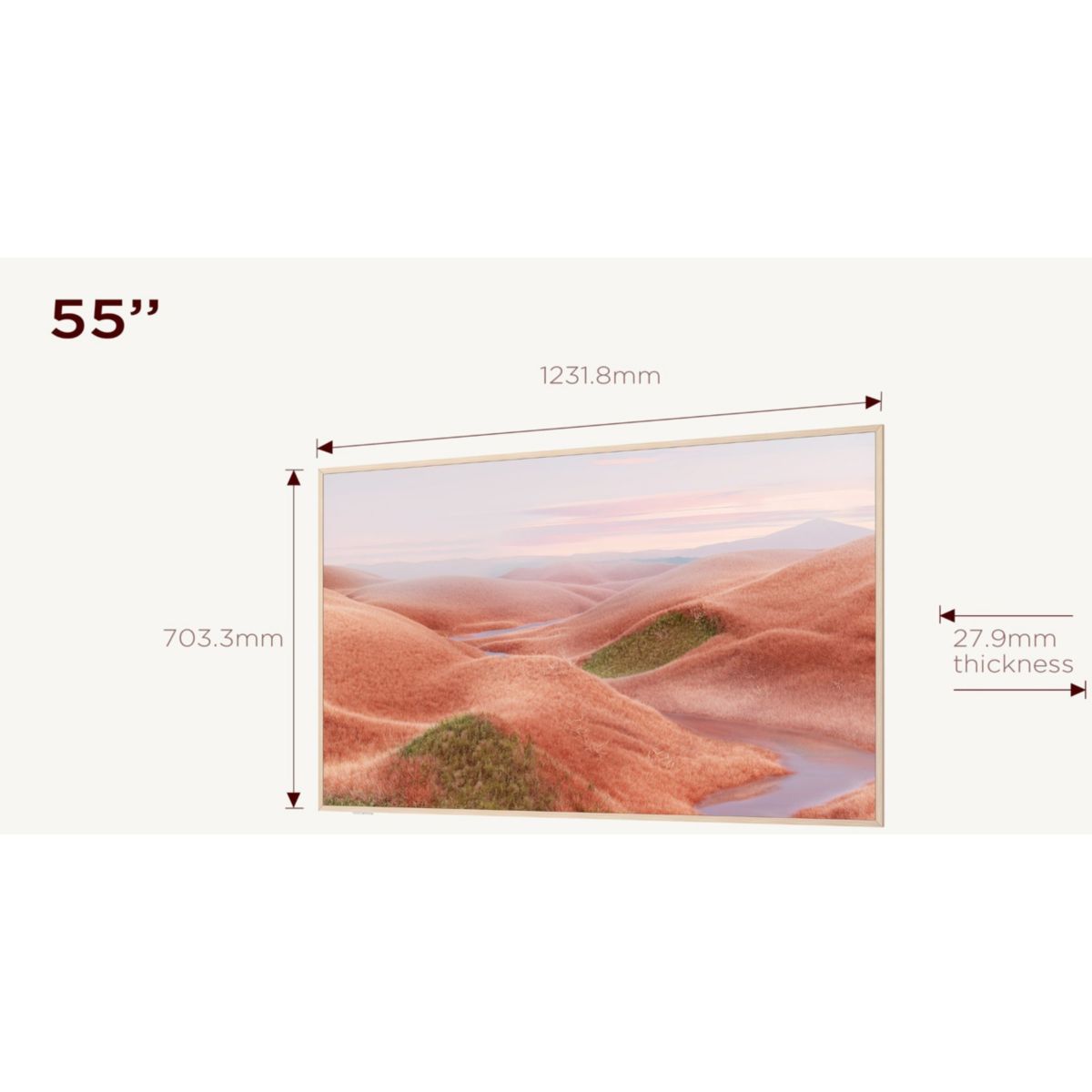TCL QLED Pro 55A300W NXTVISION 55" 4K UHD TV LED en aluminium brossé