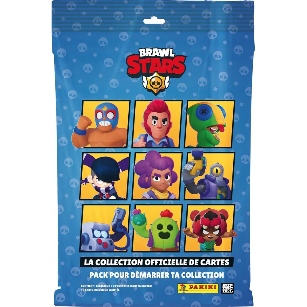 PANINI BRAWL STARS TRADING CARDS Starter-pack 1 classeur + 2 pochettes + 1 carte édition limitée