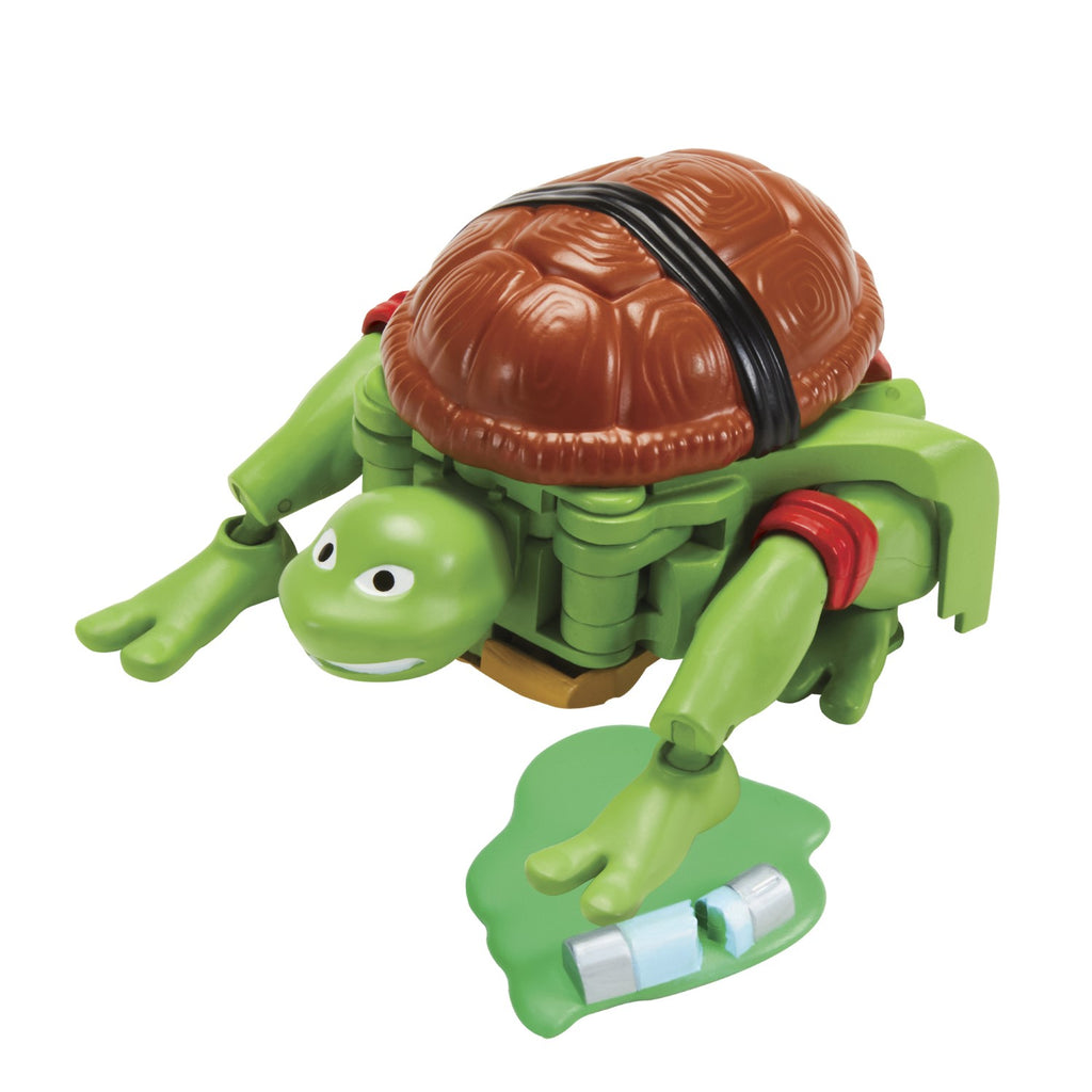 Tortues Ninja, 1 Figurine de tortue de luxe 15 cm, Se transforme en tortue, Modèle Raphaël, Pour enfants 4 ans et plus, TU8384