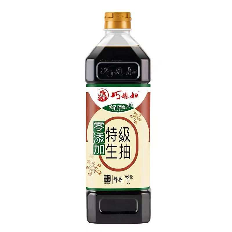 Qiao Xifu Sauce soja claire premium Brassage vert 1 L
