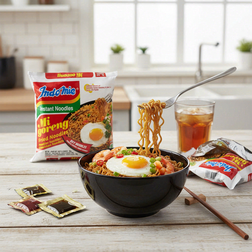 INDOMIE Mi Goreng Nouilles Instantanées sautées au wok 80 g