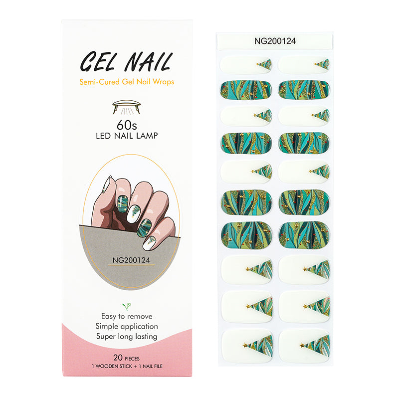 MeoMagic 14-56 Autocollants gels pour ongles - 20 pièces
