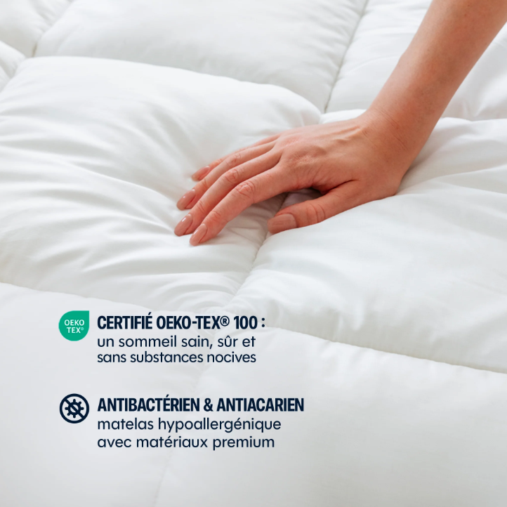 MORPHEA Couette d'été en coton et polyester - 140 x 200 x 3 cm