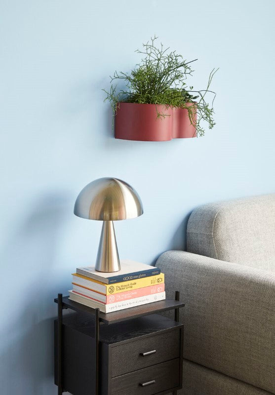 Hübsch Lampe de table Mush Mini Nickel