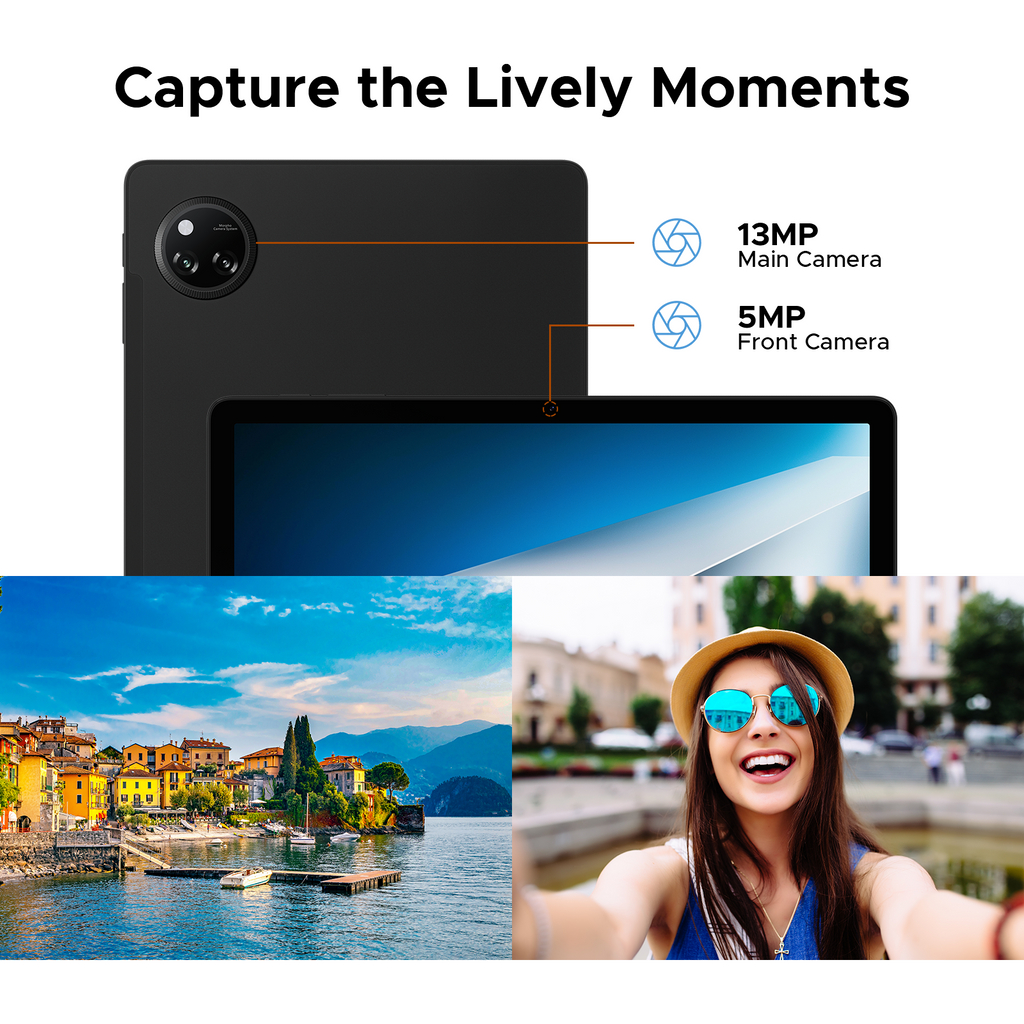 DOOGEE Tab A9 Pro+ Tablette Android 15 11 pouces, 30 Go + 128 Go, 2 To, octa-core, écran HD 90 Hz, batterie 8580 mAh, 5G Wi‑Fi, Widevine L1