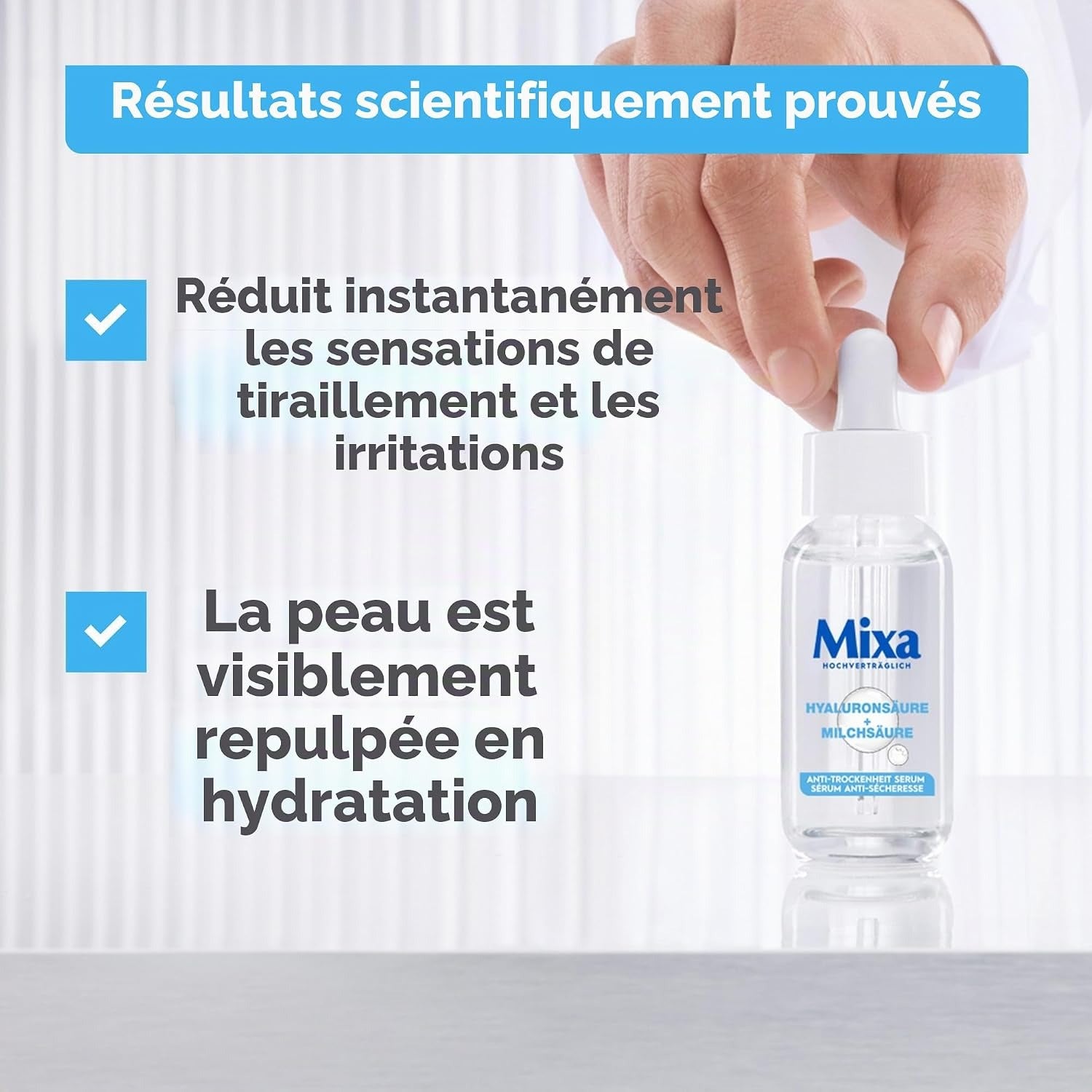 Mixa Sérum Concentré Hydratant Acide Hyaluronique et Acide Lactique 30 ml