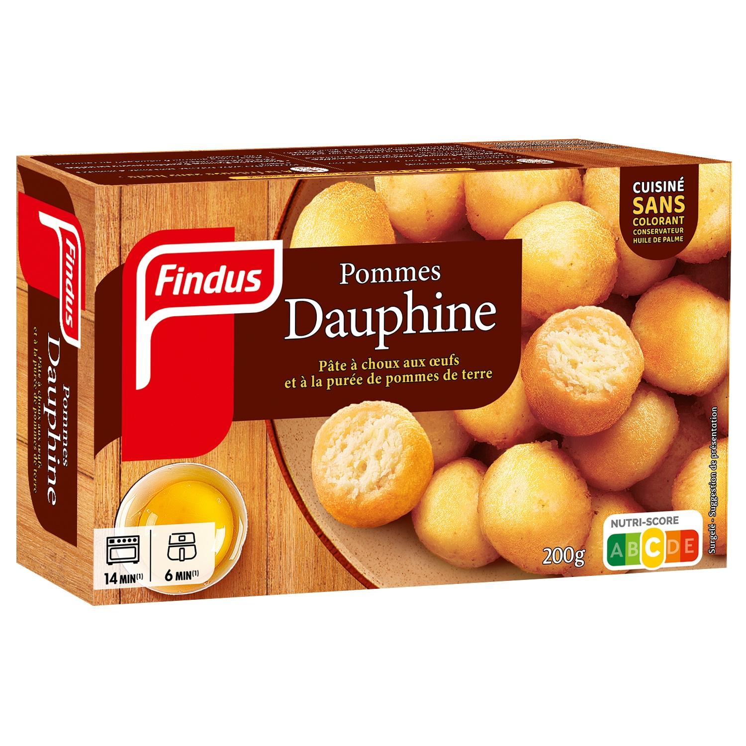 FINDUS Pommes Dauphine Préfrites Surgelées 200g