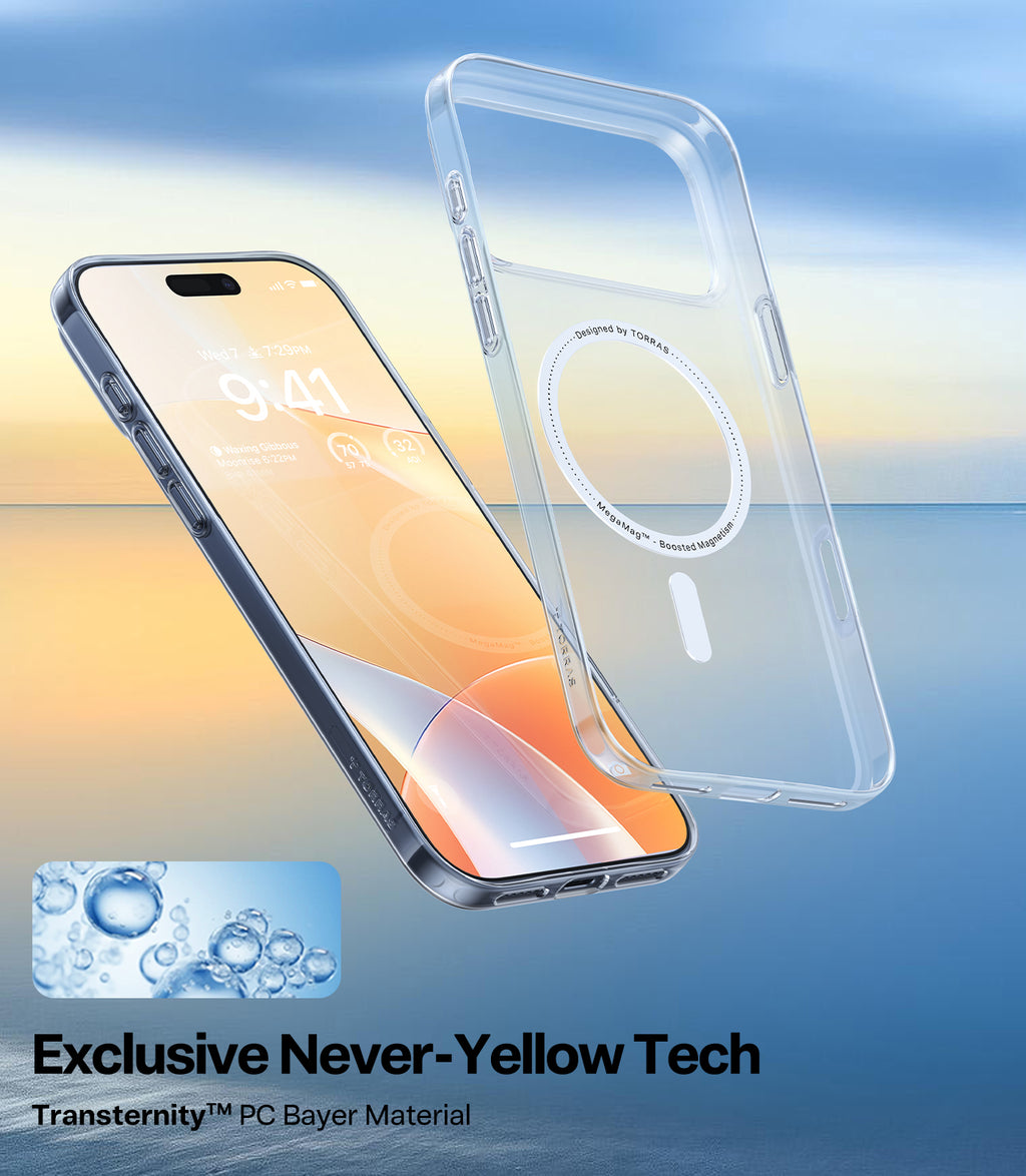 TORRAS SlimFit-Mag - Coque pour smartphone iPhone 17 Pro - Transparent