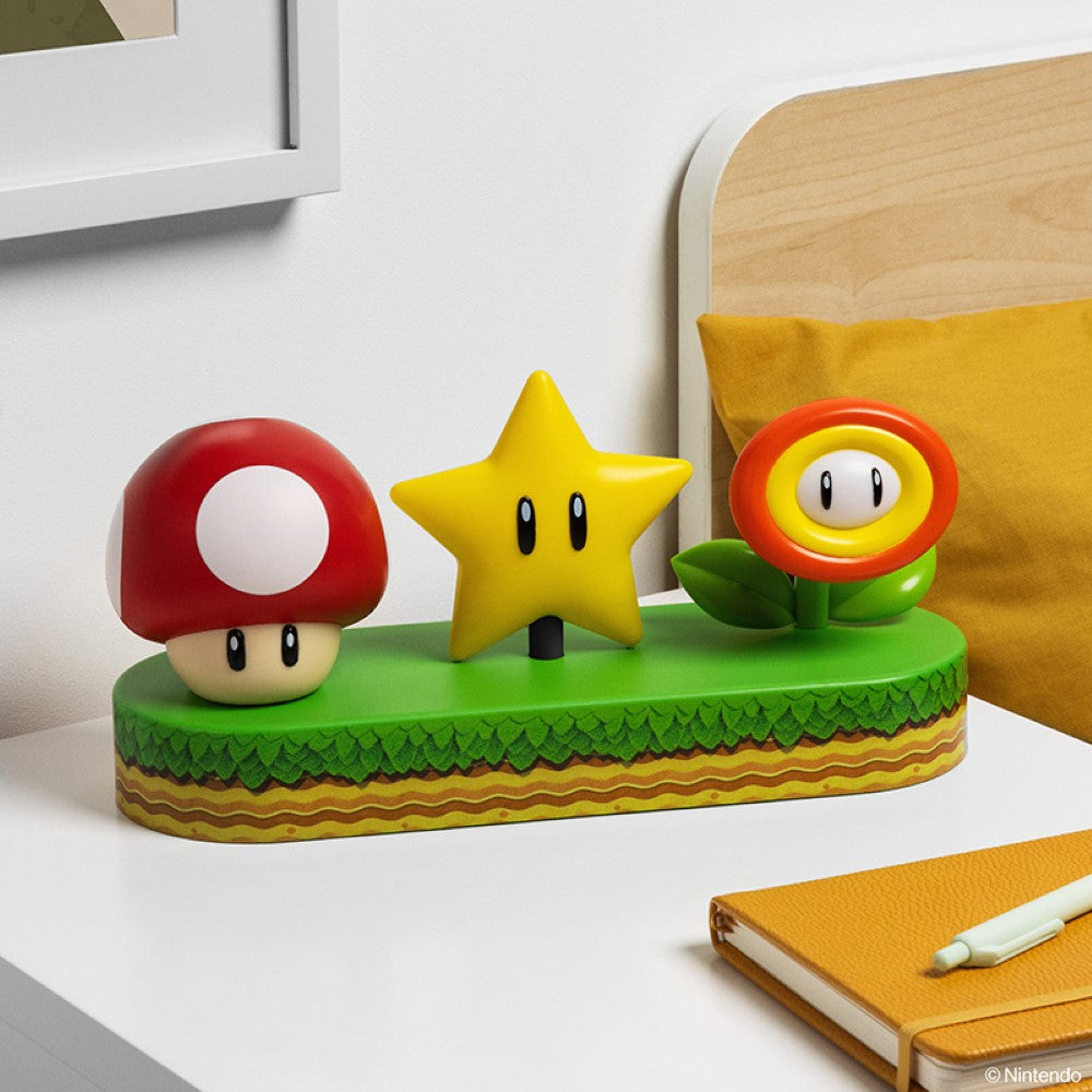 Super Mario Lampe LED Icons - Sous licence officielle - 30 cm - Alimentation USB