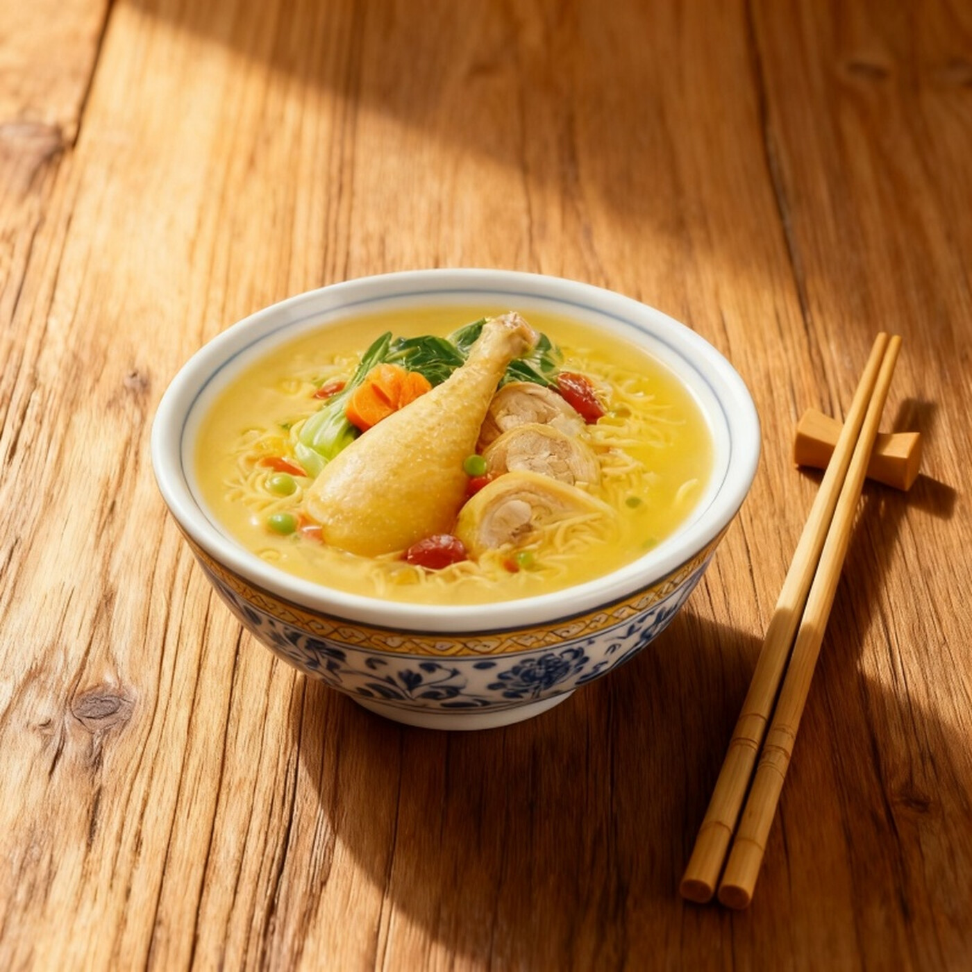 BAI XIANG Nouilles saveur soupe de poulet - 5 x 82 g