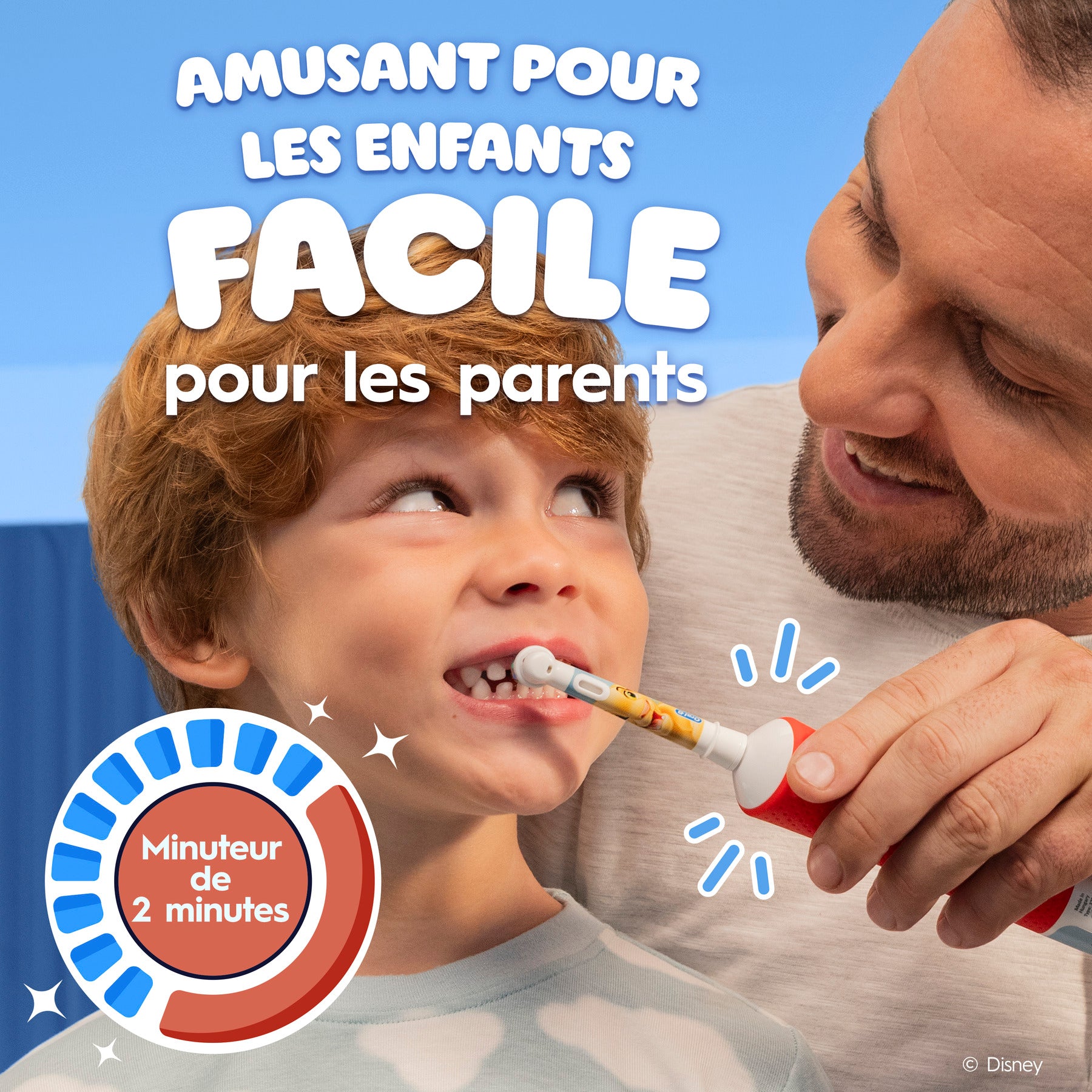 Oral-B Vitality Pro Kids Le Roi Lion Brosse à Dents Électrique pour Enfants – 2 Modes de Brossage pour Enfants de 3ans+, Tête Ronde Douce sur les Gencives, Disney Magic Timer