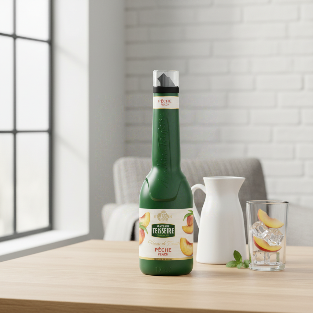 TEISSEIRE Purée de fruit pêche - 1 L
