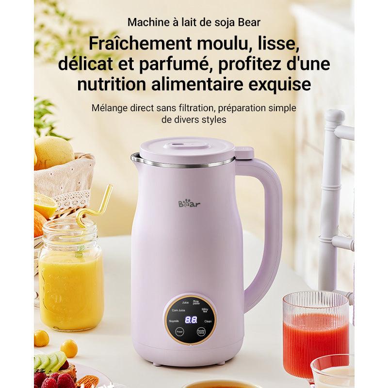 Bear machine à lait de soja DJJ-E02J1, 600 ml, pour 1 à 3 personnes