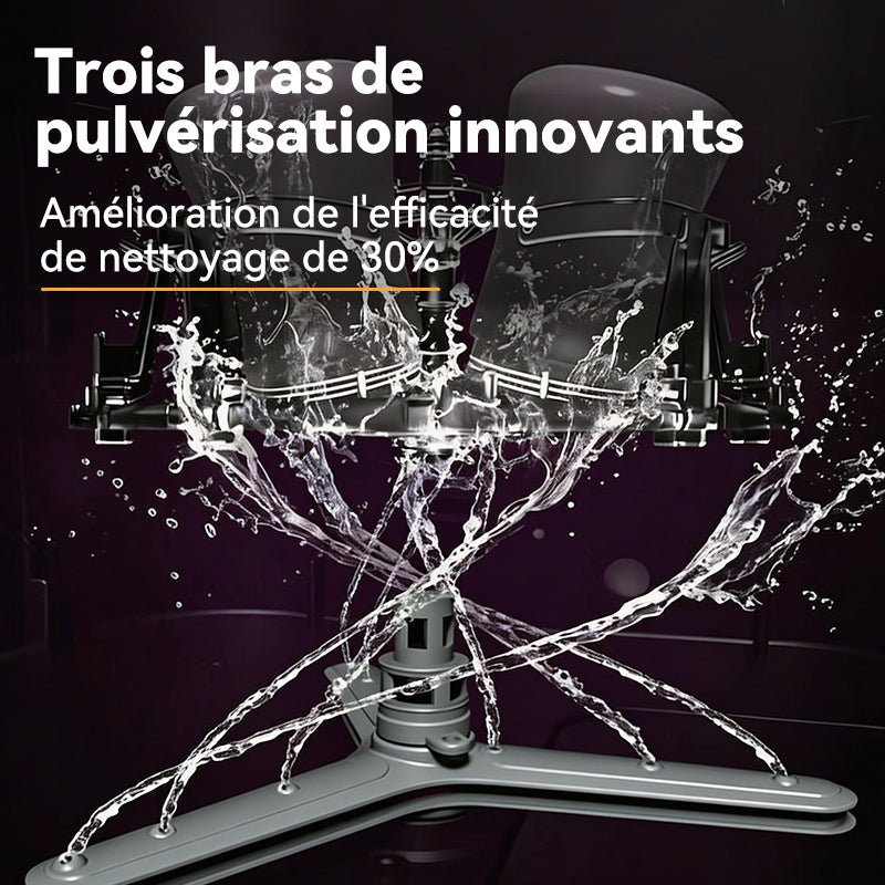 GORGENOX Lave-biberon et stérilisateur entièrement automatique avec séchage 2-en-1, stérilisation à la vapeur, pulvérisation à trois bras améliorée, purification au plasma, Modèle : D20