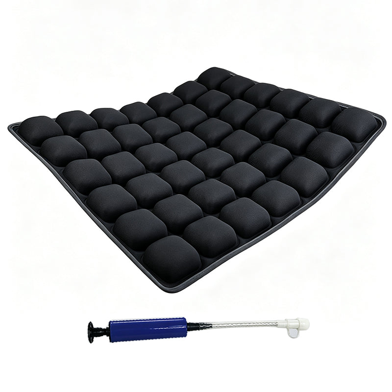 JORDAN&JUDY Coussin d’assise gonflable avec pompe, coussin d’air anti‑pression pour la maison, la voiture et le bureau, noir