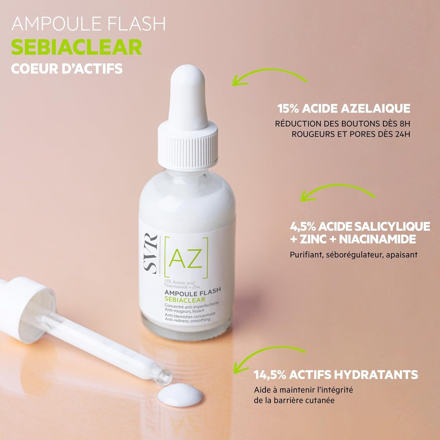 SVR Sebiaclear Ampoule Flash Sérum -30 ml
