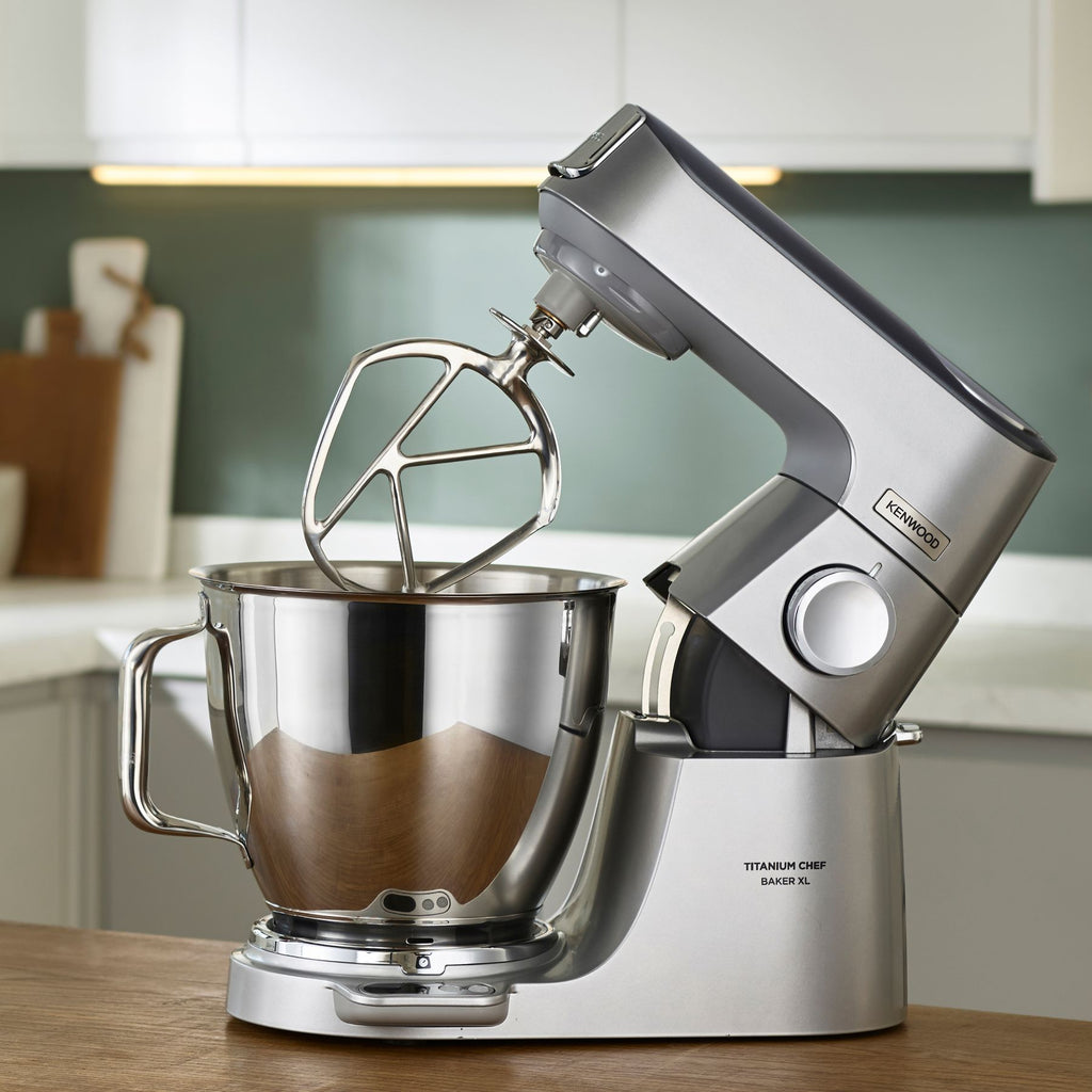 KENWOOD Titanium Chef Baker XL, Robot de Cuisine DuoBowl 1200W, KVL85.004SI, Argent