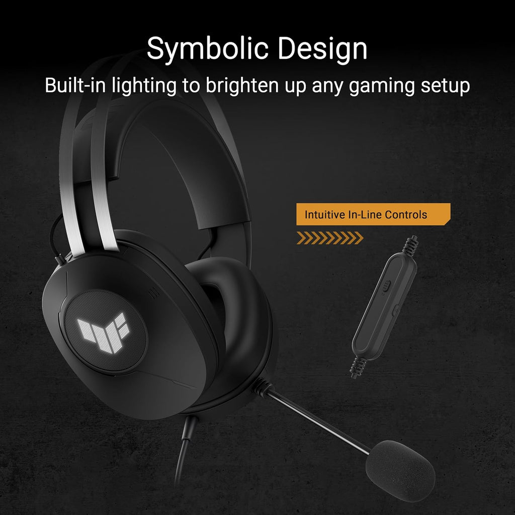 ASUS TUF Gaming H1 Gen II Casque Gaming Filaire - USB Type-A - Noir