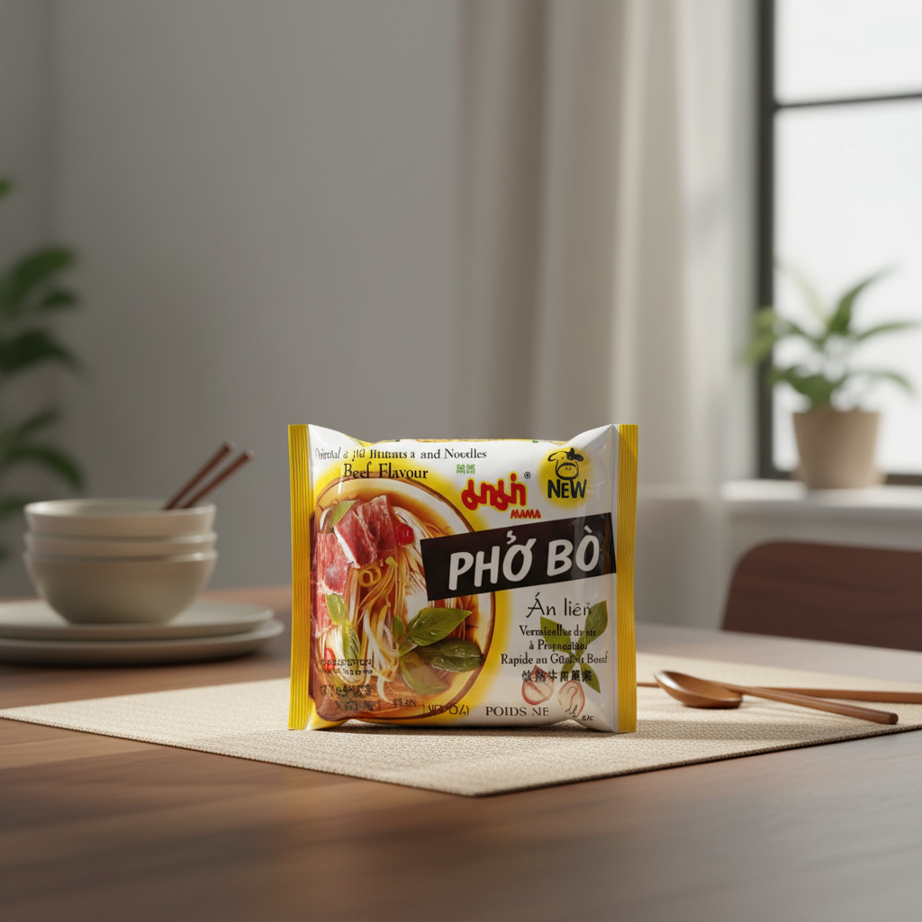 MAMA Vermicelles de riz Chand saveur bœuf, 55 g