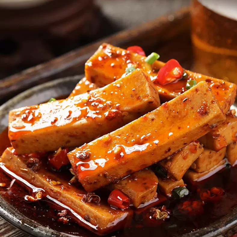 Bestore Snack au tofu moelleux Saveur mala 128 g (Contient 7 sachets)