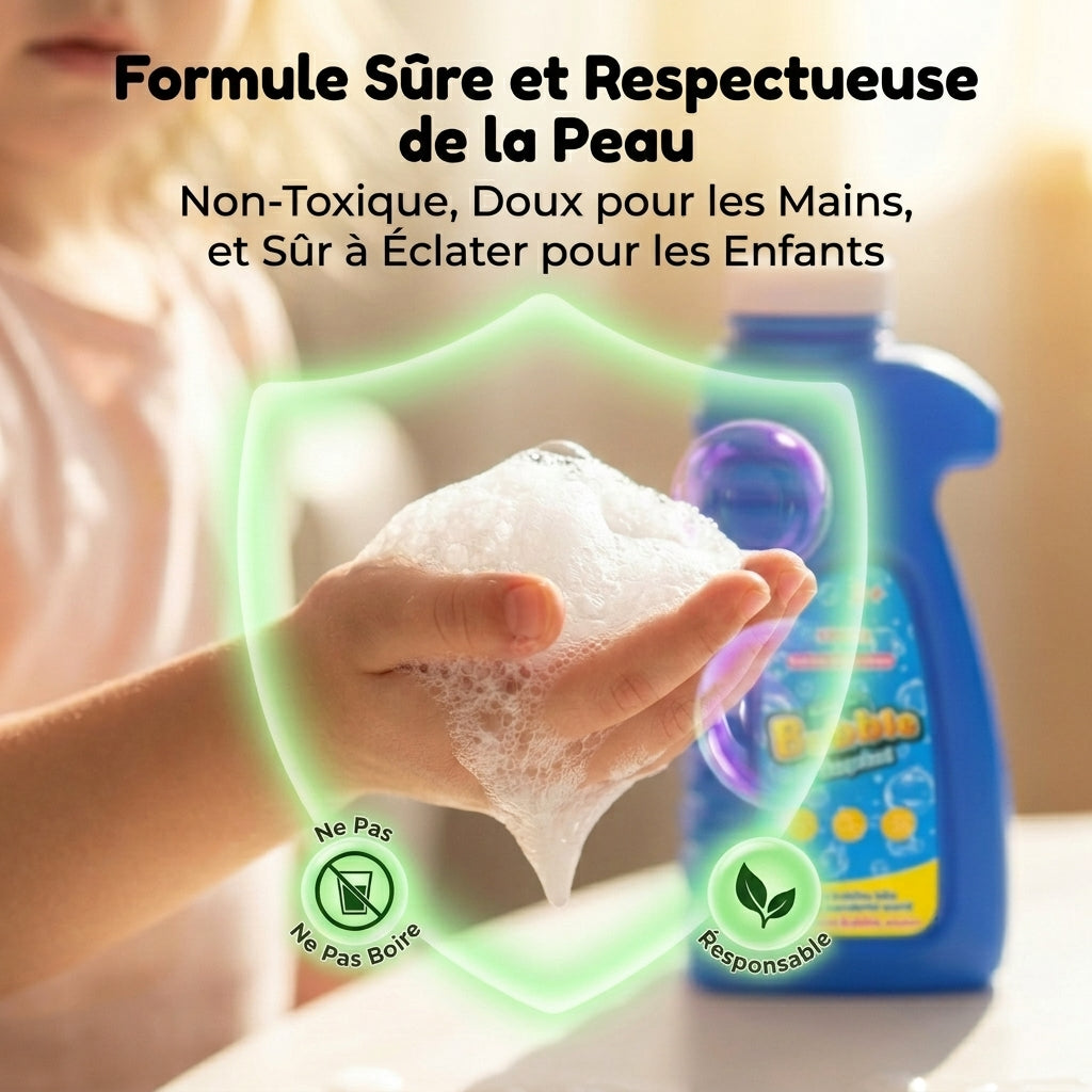 Tokky Solution Concentrée pour Bulles (500ml), Permet de préparer jusqu'à 7,5 litres, Recharge de Bulles Géantes Sûre et Non Toxique, Parfait pour les Machines à Bulles