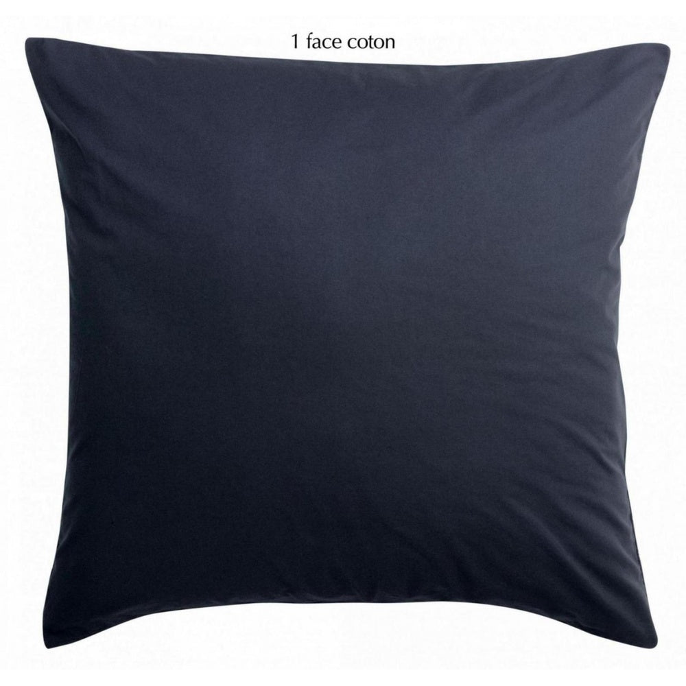 Vivaraise Linco Taie d’oreiller bleu marine - 65 x 65 cm