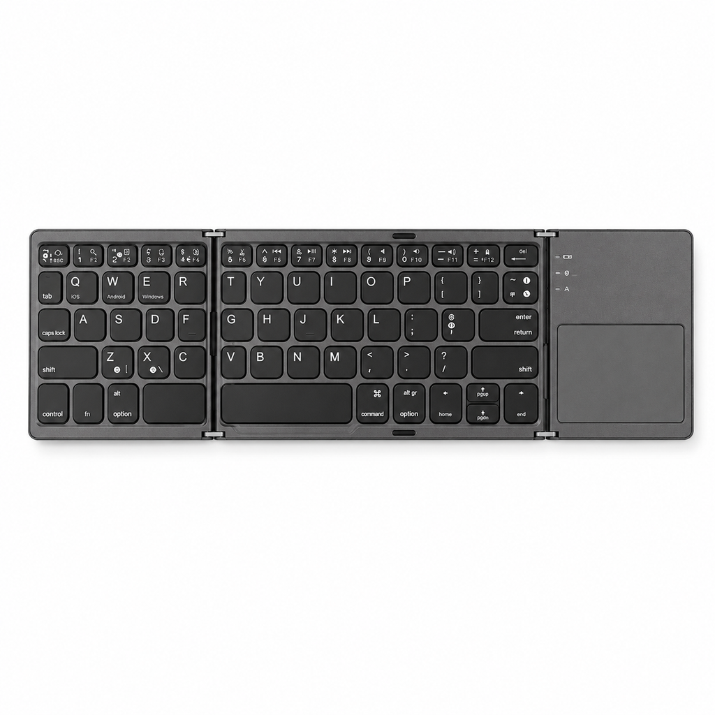 VoxorAI B033 est doté d'un pavé tactile et d'un pavé numérique. Ce clavier sans fil portable de taille standard est compatible avec les PC, les ordinateurs portables, les iPad