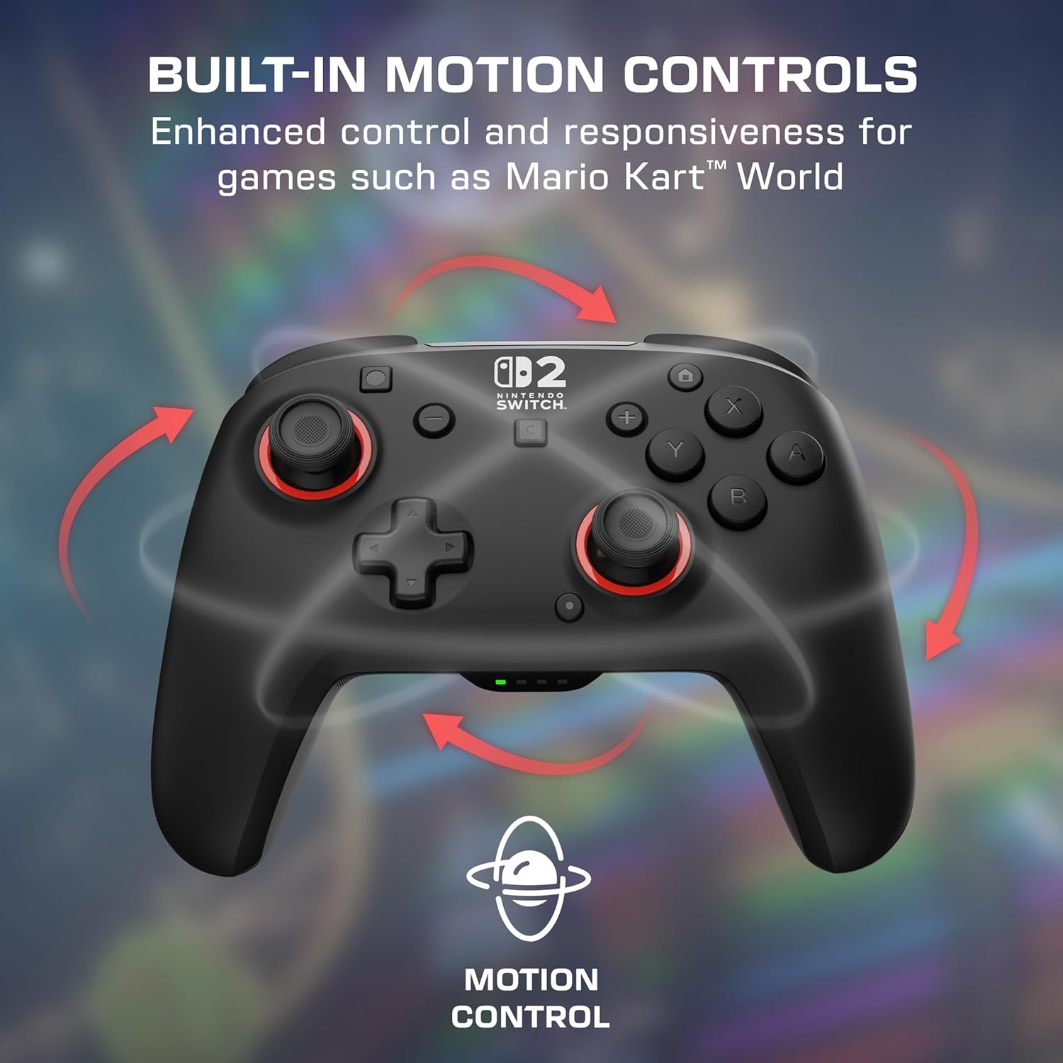 Turtle Beach Rematch Manette Sans Fil (Bluetooth) - Joysticks TMR, Batterie 40h, Bouton C pour GameChat, 2 Boutons Programmables - Nintendo Switch 2, Switch, Switch Lite & Switch OLED - Noir