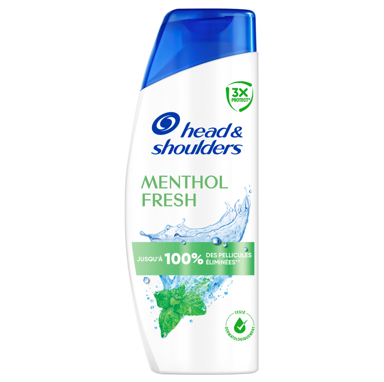HEAD&SHOULDERS Shampooing 1 en 1 au menthol 330 ml