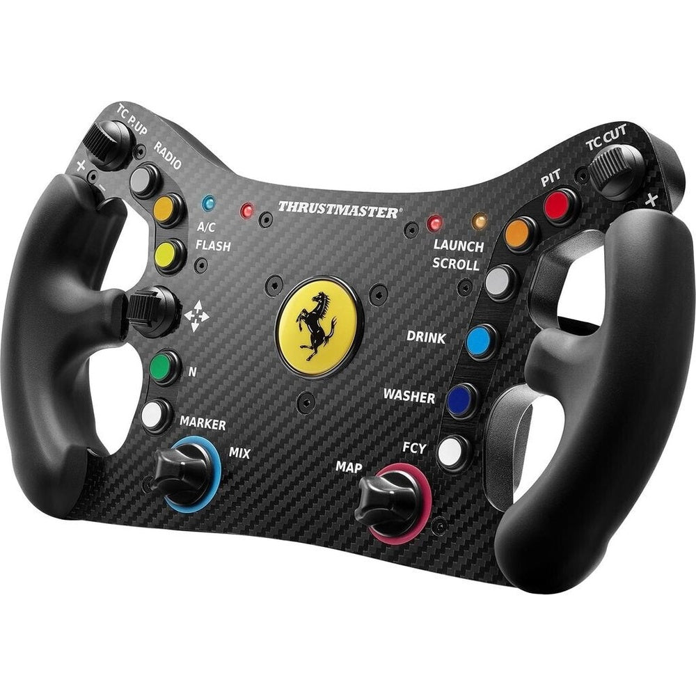 Thrustmaster Ferrari 488 GT3 Wheel Add-On - Échelle 1:1, Fibre de Carbone, Palettes Magnétiques en Métal, Compatible PC/PS/Xbox, Version de Vente