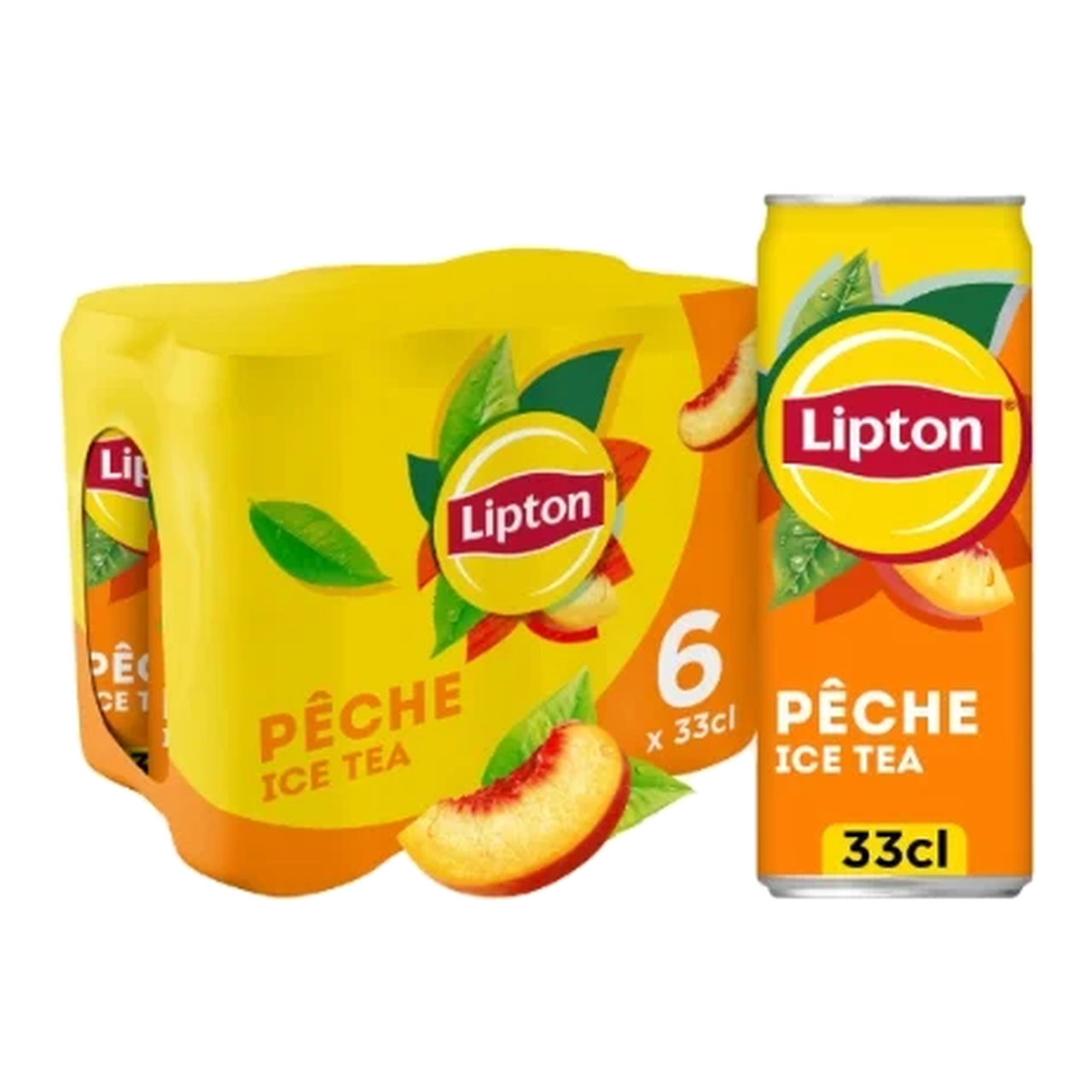 Lipton Thé Glacé Pêche - 6 x 33 cl