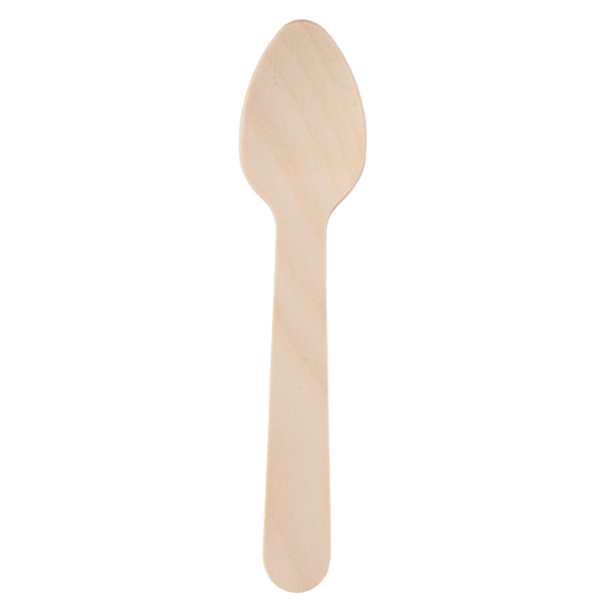 Alpina Lot de 50 cuillères à café en bois - 11 cm