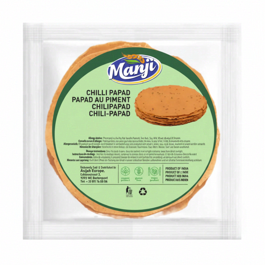 MANJI Papad au piment 100 g