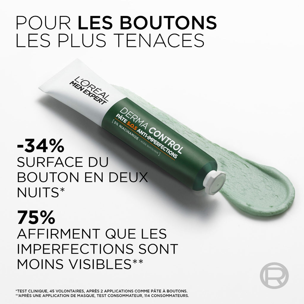 L'Oréal Paris Men Expert Derma Control Pâte S.O.S Anti-Imperfections 45ml