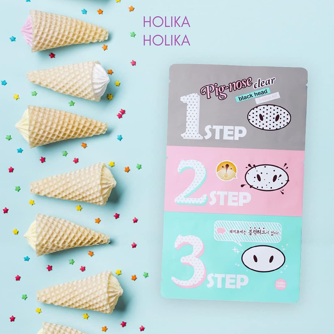 Holika Holika Pig Nose Clear Kit 3 étapes anti-points noirs - 20 g