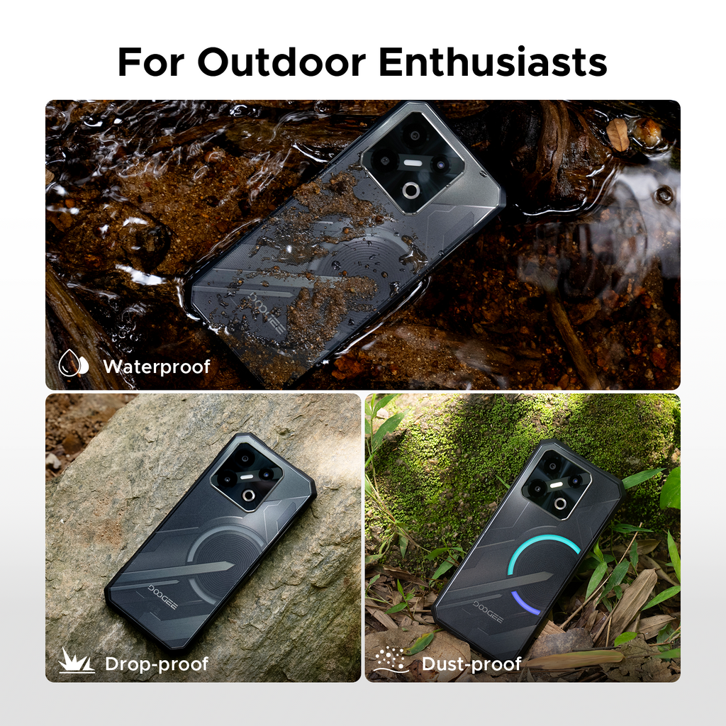 DOOGEE Blade GT Pro 5G Smartphone Rugged, Effets Lumineux Dynamiques, 32 Go + 512 Go, 6 nm D7025, 120 Hz & 6,72" FHD+, Caméra IA 100 MP, Téléphones Mobiles Android Ultra-Fins
