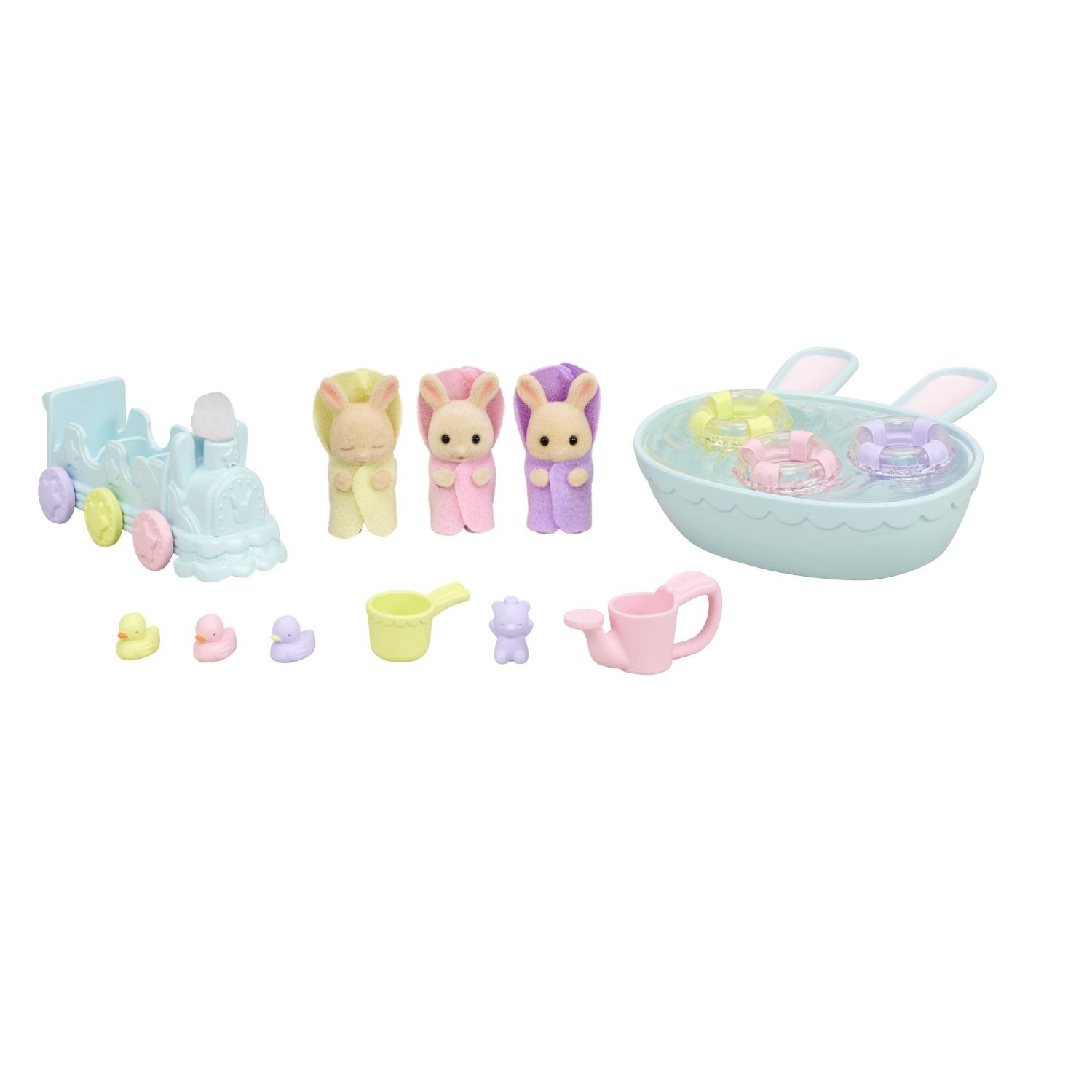 Sylvanian Families Coffret de Jeu Bébé Triplets Bain