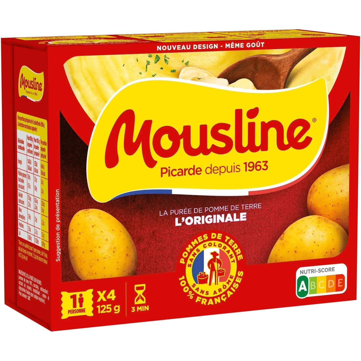 MOUSLINE Puree Nature 4x31.25g